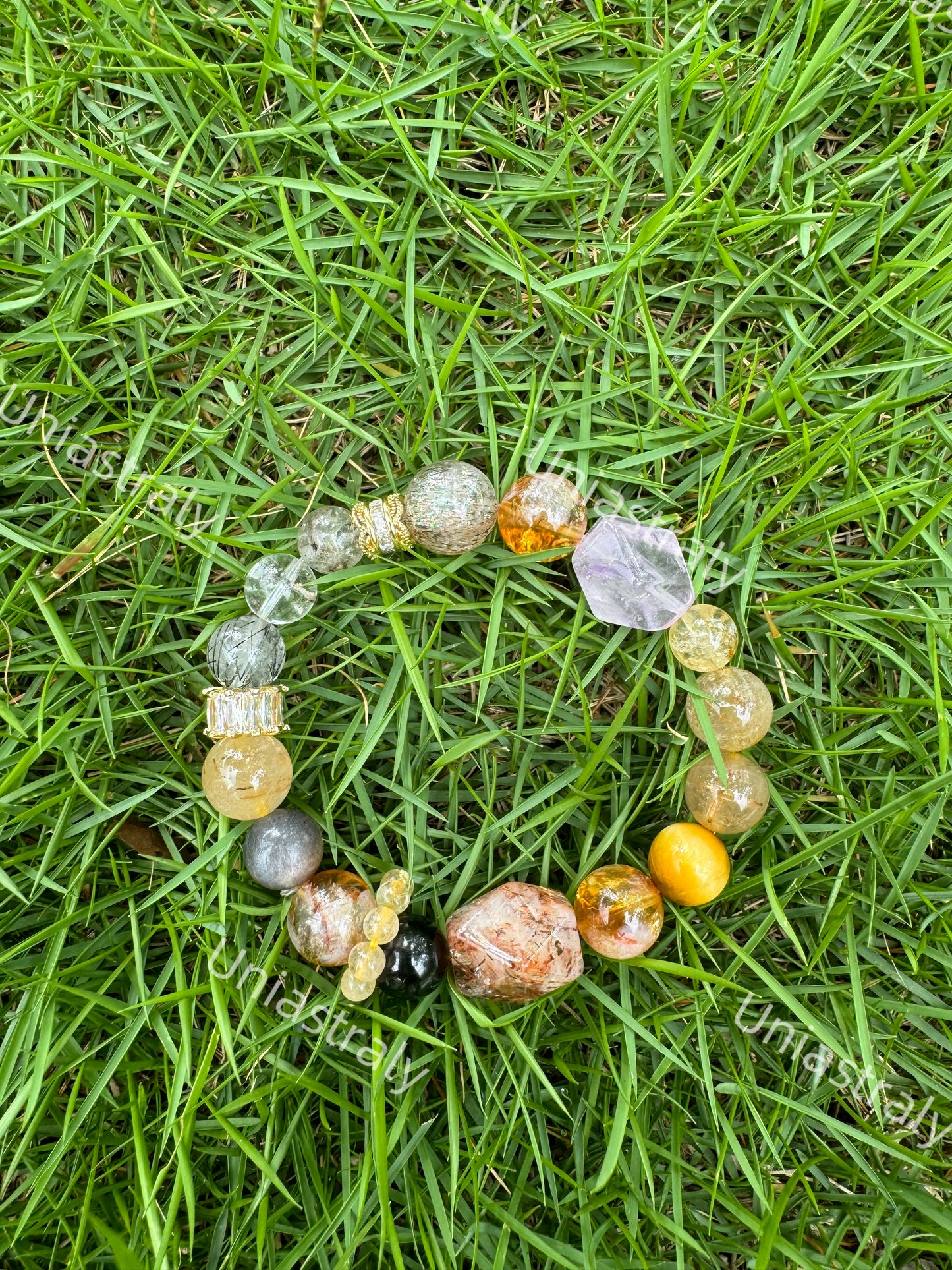 Golden Wealth Generator Citrine & Phantom Quartz Bracelet
