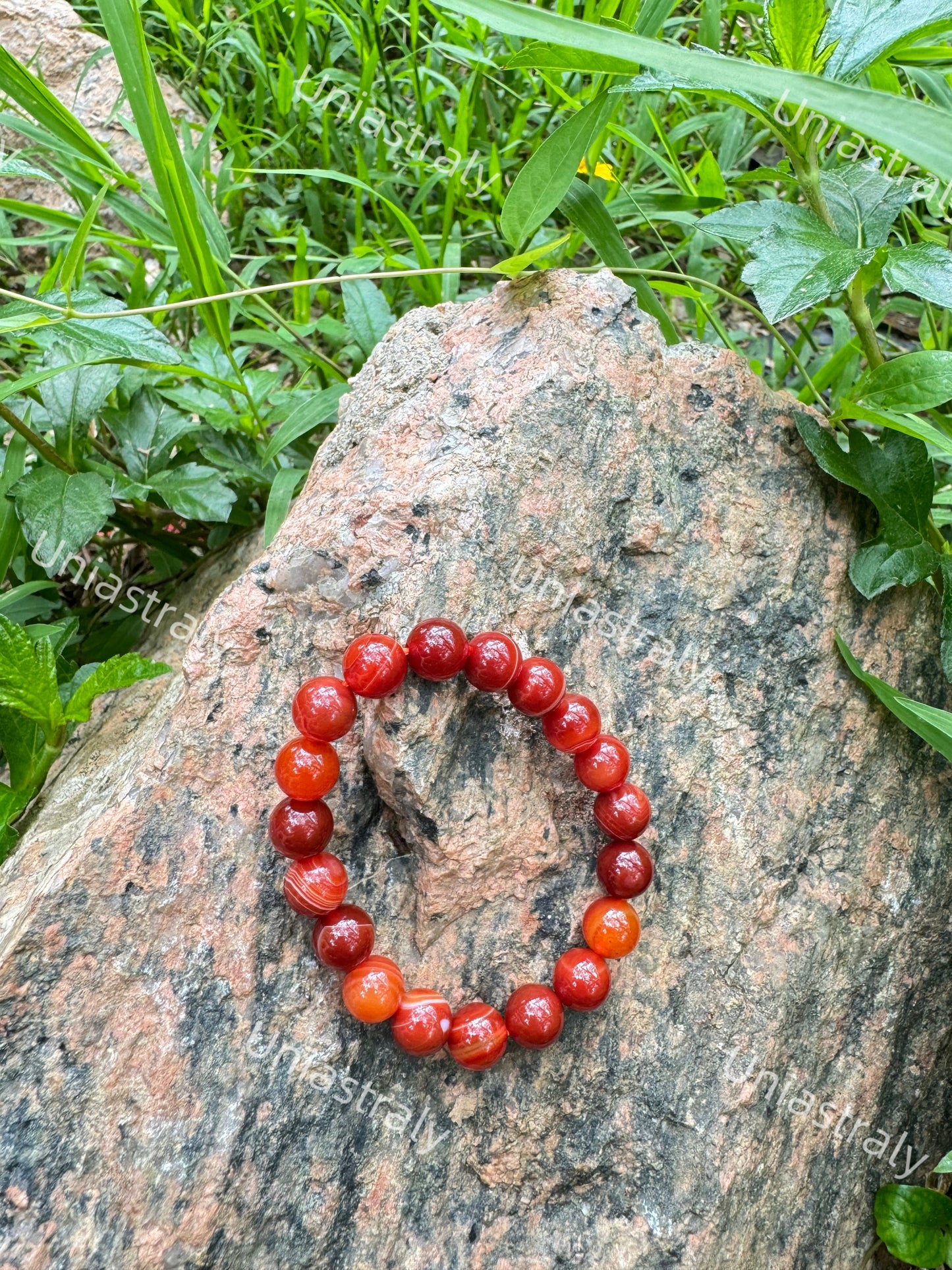 Grounding Protection Warrior Carnelian Bracelet