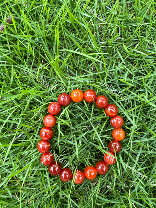 Grounding Protection Warrior Carnelian Bracelet