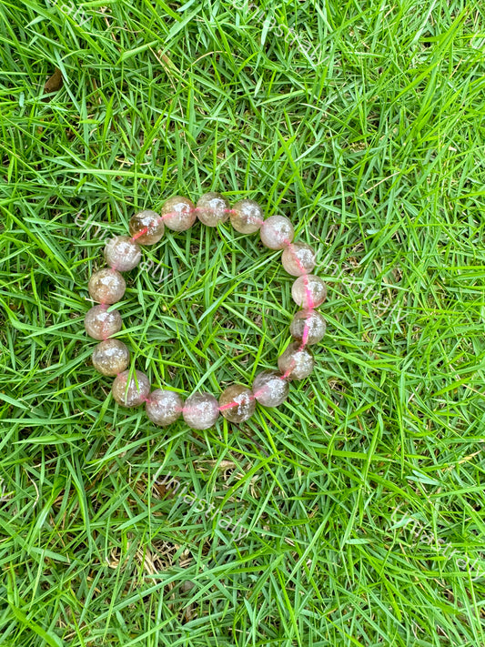 Love Magnet Strawberry Quartz Bracelet